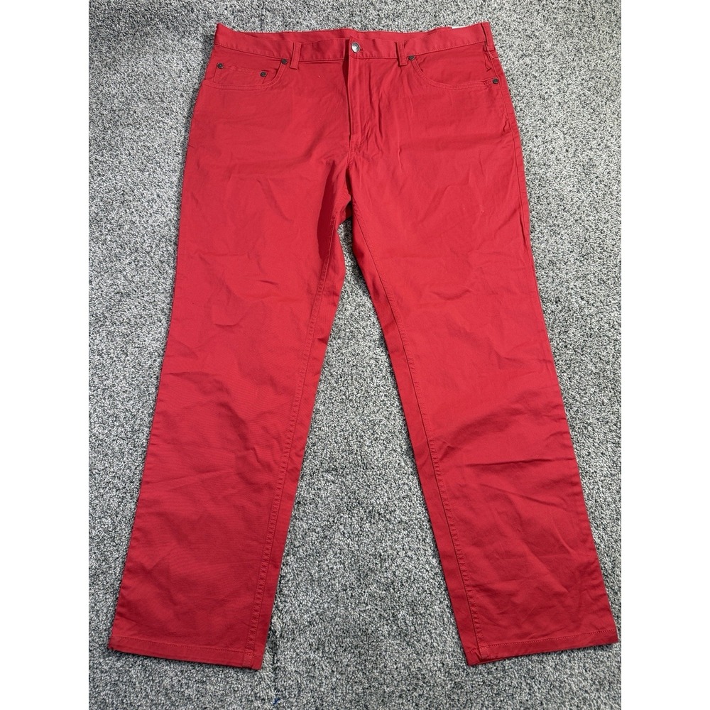 NWT Brooks Brothers 346 Pants Mens 38x30 Red Flat Front Chino Straight Casual